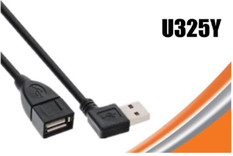 Trade Shop Traesio - Trade Shop - usb-adapitelkabel 3.0 femmin-maschine angulato 90° angolo retto prolunga U325Y -