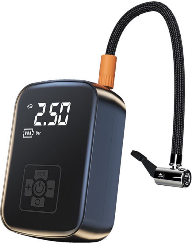 Tragbarer Luftkompressor, 180 mAh Mini-Elektroluftpumpe, 150 PSI elektrische Fahrradpumpe mit digitalem LCD-Display, 4 M...