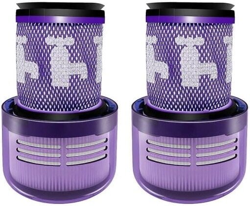 2er-Pack Ersatzfilter für Dyson V12 Detect Slim Akku-Staubsauger 971517-01, waschbar
