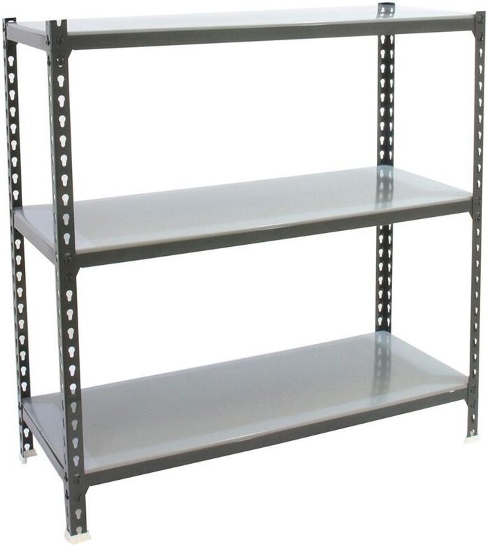 Simonrack Metallregal ohne Schrauben anthrazit 3 Ebenen