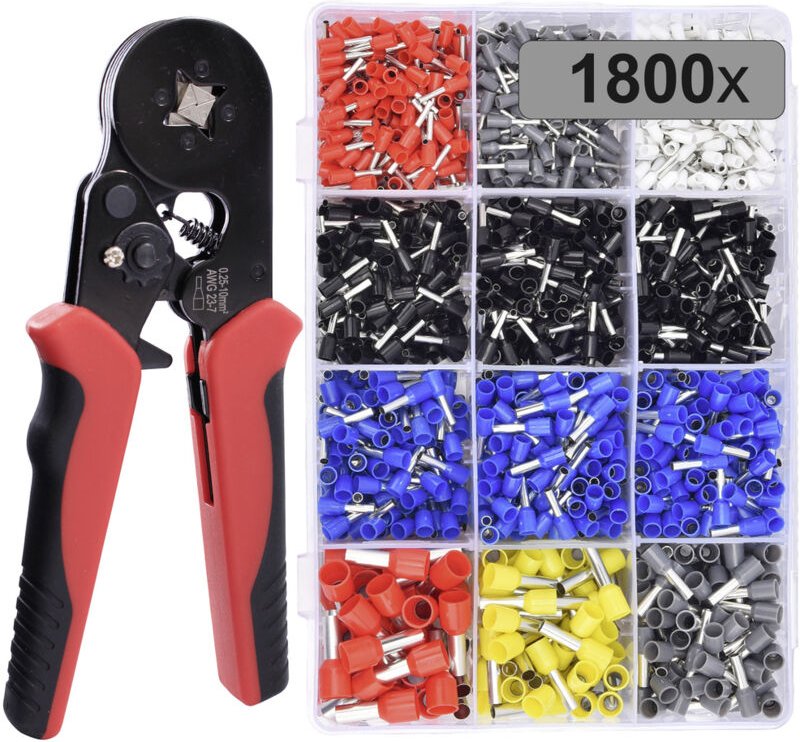 Tru Components - TC-12888376 Aderendhülsen-Sortiment 0.5 mm², 0.75 mm², 1 mm², 1.5 mm², 2.5 mm², 4 mm²