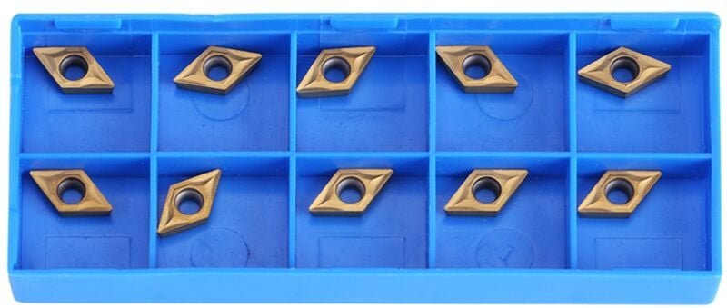CNC-Hartmetall-Wendeschneidplatten, Drehmeißelset mit Aufbewahrungsbox DCMT070204, Hartmetall-Wendeschneidplatten für di...