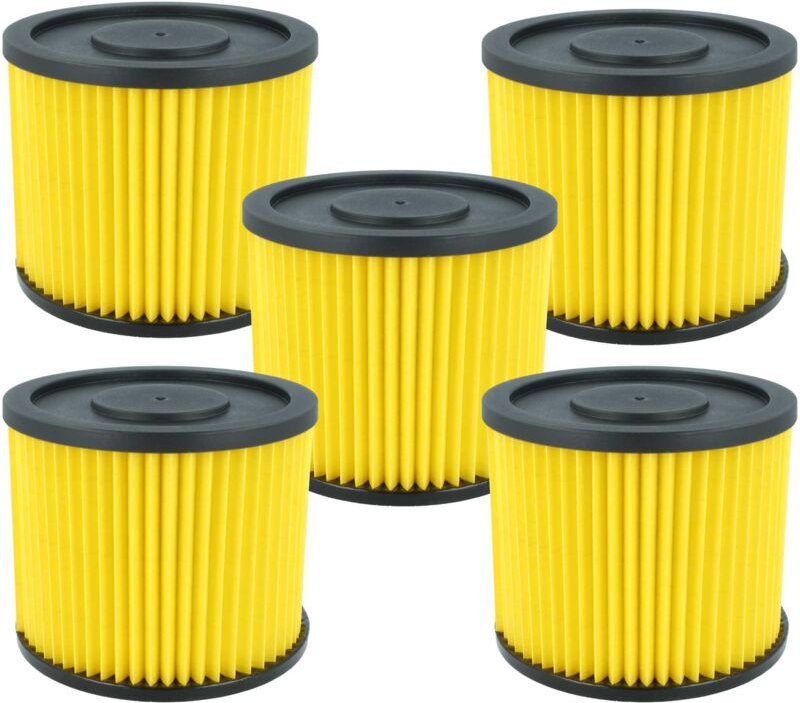 vhbw 5x Faltenfilter kompatibel mit Kraftronic KT-NT 30 S, KT-NT 20 S, KT-NT 15 Li for Kit, KT-NT 15 Li Kit Staubsauger ...