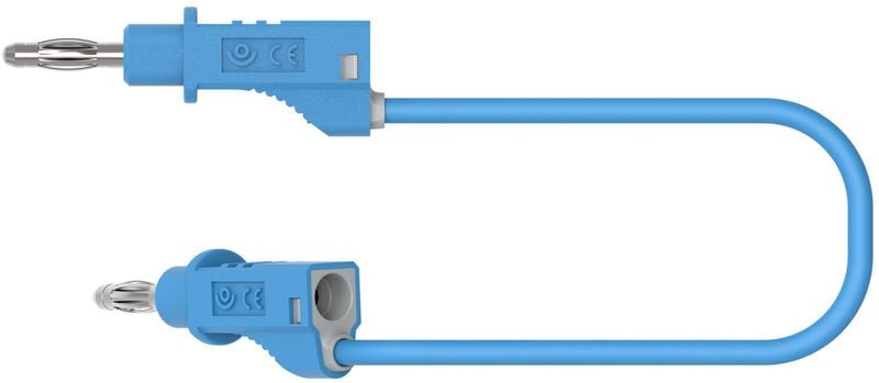 2110-CD1-100BL Messleitung Bananenstecker Bananenstecker 1.00 m Blau 1 St. - Electro Pjp