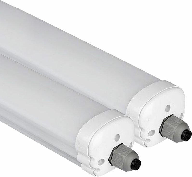 2x led Decken Wannen Feucht- Nassraum Lampe Leuchte Keller Werkstatt Garage Kaltweiß 4320lm 36 Watt