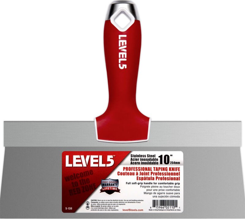 LEVEL5 Fassadenspachtel 10"/254mm Klinge Edelstahl 5-136