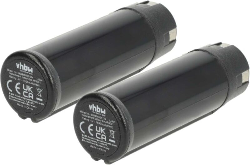 Vhbw - 2x Akku Ersatz für Ryobi AP4001 für Werkzeug (1500 mAh, Li-Ion, 4 v)