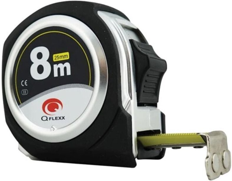 Q Flexx Maßband - ABS-Gehäuse mit UV-Schicht - 8 m