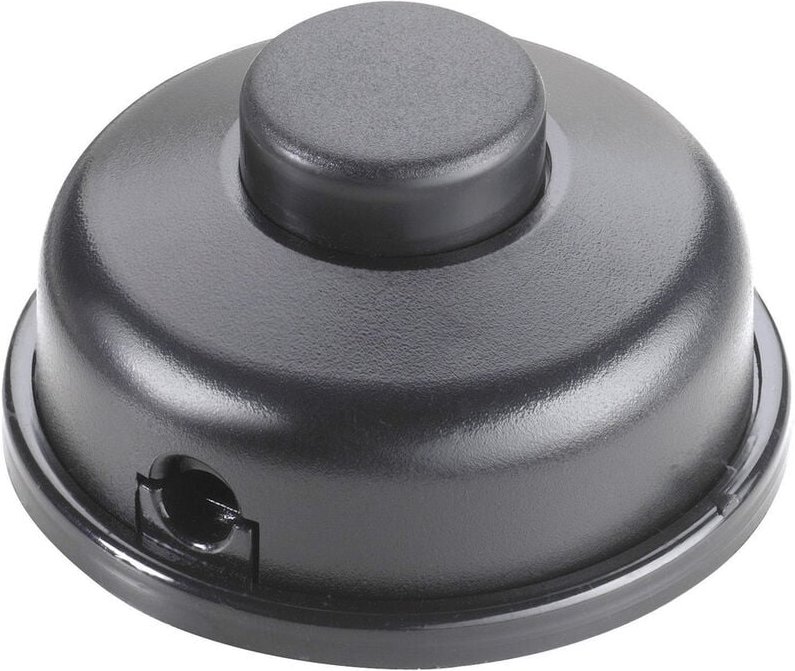 InterBär Tretschalter Schwarz 1 x Aus/Ein 6 a 1 St.