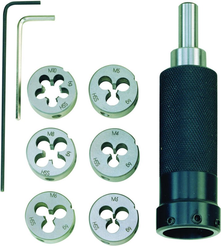 Schneideisenhalter mit Schneideisen m 3 - 10 - Proxxon