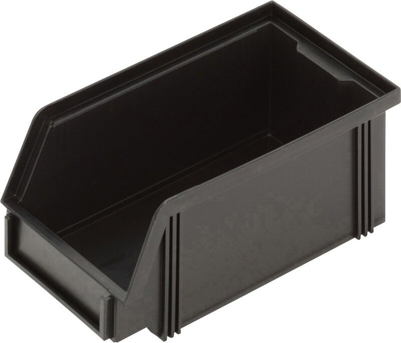 1394005197 esd Sichtlagerkasten CB5MC (b x h x t) 100 x 75 x 175 mm Schwarz 1 St. - Alutec