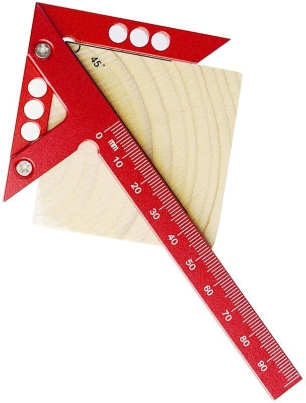 Zimmermannswinkel (1 Stück), Winkelmesser, Zentrierer, für Messungen in der Zimmerei, der maschinellen Bearbeitung, der ...