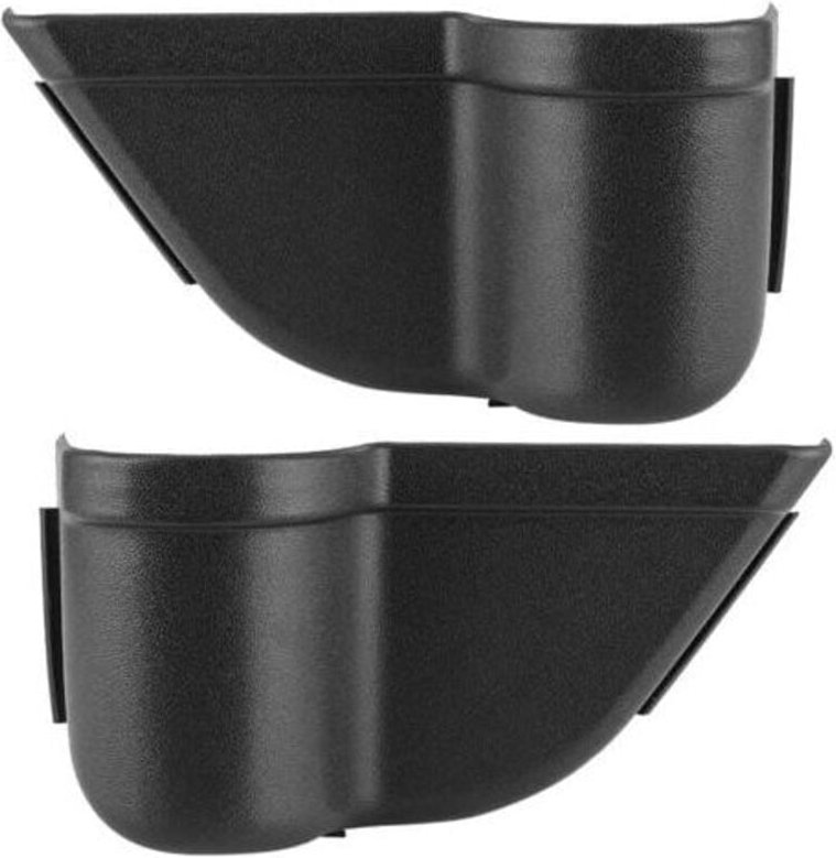 ZVD- Für 2011-2018 Jeep Wrangler JK JKU Vordertür-Seitenaufbewahrungsbox ABS Schwarz