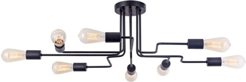 Maytoni - Deckenlampe Deckenleuchte Wohnzimmerlampe Esszimmerlampe 8 flammig schwarz E27