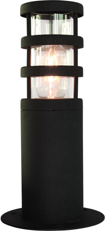 Elstead - Hornbaek - 1 leichte Außenpodestlaterne schwarz, 304 Ss IP44, E27
