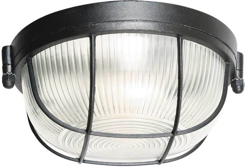 Mexlite - deckenleuchte - Lisanne - schwarz - glas metall - ø