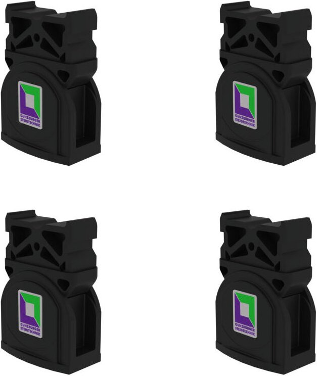 Munk - Günzburger Steigtechnik 4x nivello-Innenschuh Baujahr 2005 - 2018 98 x 25 mm - 019204