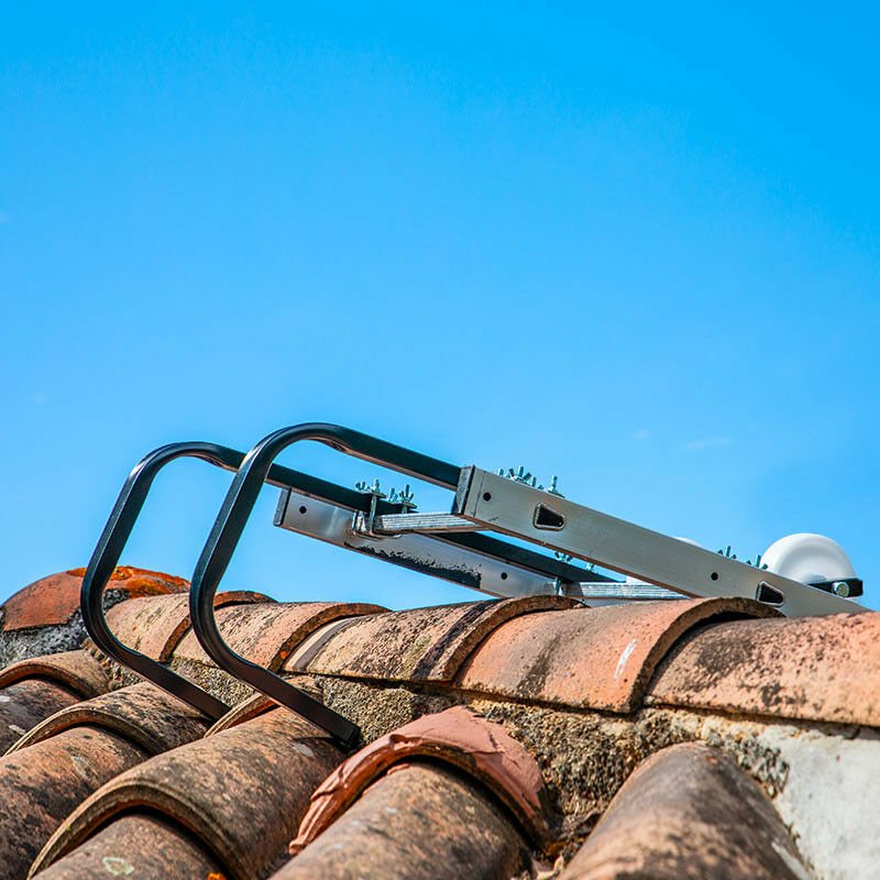 Firsthaken für Dachleitern Safein, 5 Jahre Garantie, Firstüberwurfbügel aus Stahl – Hoström
