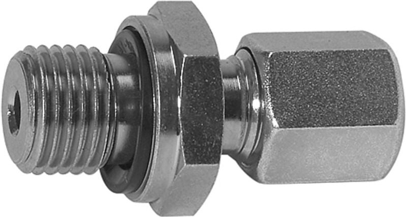 Gerade Einschraubverschraubung, g 3/4 a., Rohr-Ø 15, Stahl verz., GE3415LSTNBR - Riegler