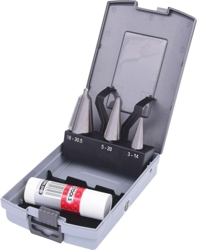 Ks Tools hss Co Blechschälbohrer-Satz, Kunststoffkassette 4-tlg.