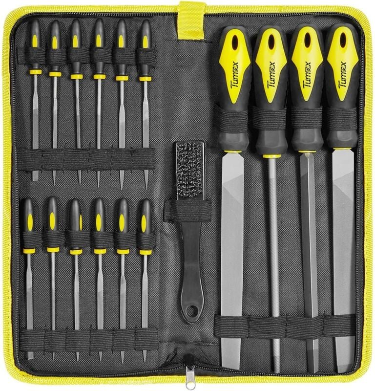 18-teilige Metallfeilen, T12-Stahlfeilen und Raspeln für Heimwerker, Tischlerei, Bildhauerei, Werkstatt