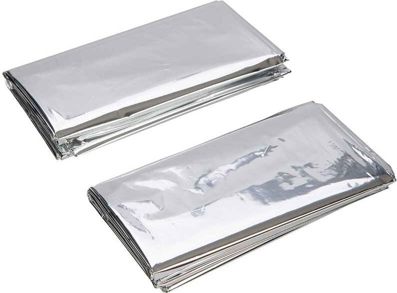 Silverline - 2 x Rettungsdecke 100 x 200 cm