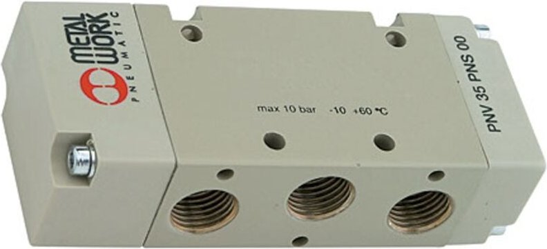 5/2-Wegeventil, pneumatisch, bistabil, Anschluss g 3/8, dn 13,3 - Riegler