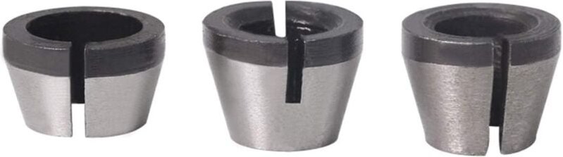 Beijiyi - 3PCS Spannzangen-Set Graviermaschine Spannzangenfutter Spannzangenadapter 6,35 mm 8 mm 6 mm für elektrische Sc...