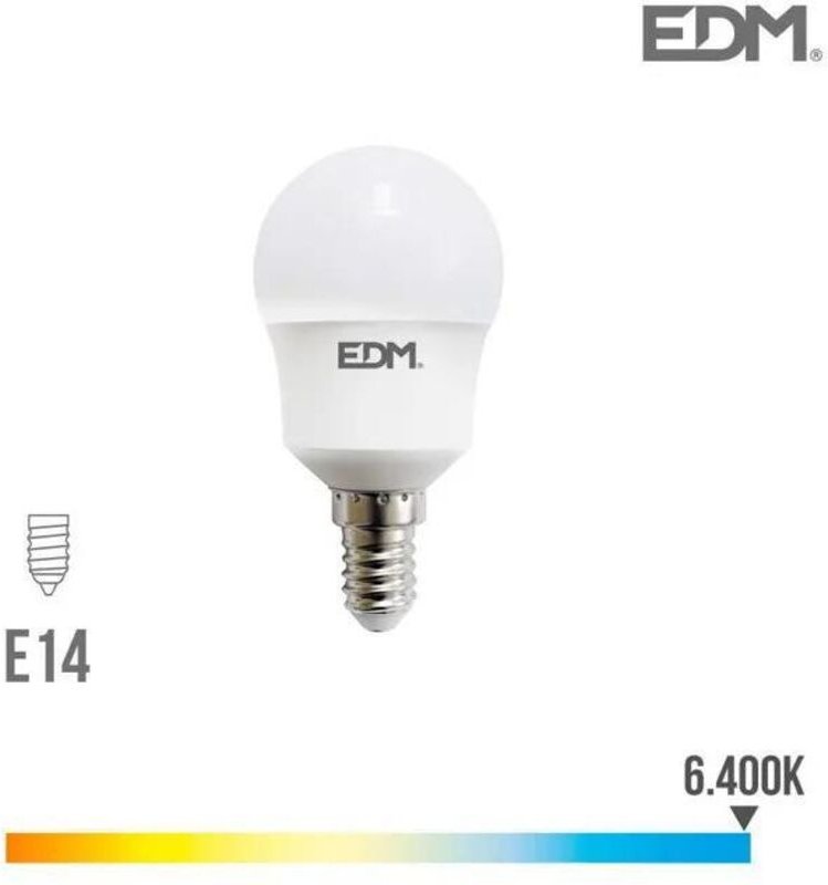 edm LED-Lampe Sphärisch E14 8,5W Transparent 940 Lumen