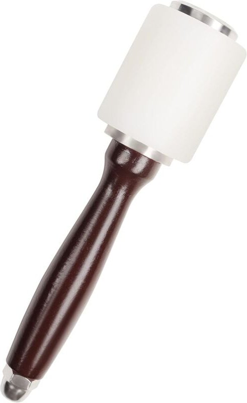 Lederhammer – 20,5 cm – Nylon-Gummihammer mit Holzgriff – Lederwerkzeuge zum Nähen, Lederhandwerk, Lederarbeiten, Schnit...