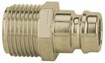 Temperier-Einstecknippel dn 9 mit ag, mit Absperrventil, g 3/8 - Riegler