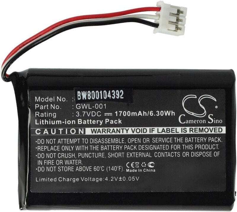 Vhbw - Akku Ersatz für Wacom GWL-001 für Tablet Pad (1700 mAh, 3,7 v, Li-Ion)