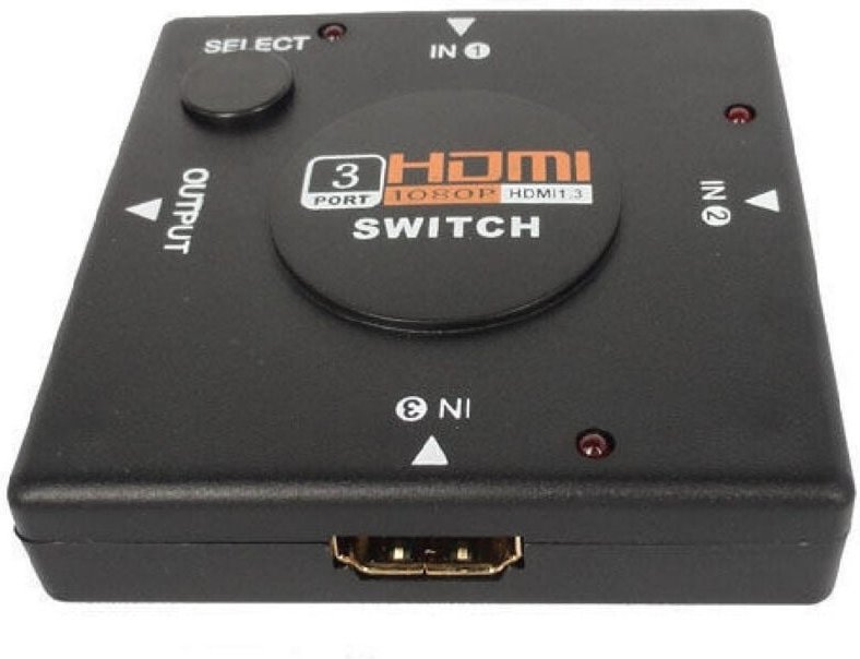 Trade Shop Traesio - Trade Shop - hdmi switch 1080p hdmi 3 porte xbox, PS3, Decoder und pc, dvd, video project -