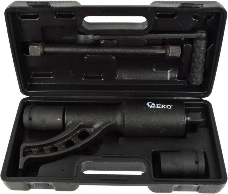 Geko G10073 Ratsche mit Nüssen 27 und 33 mm