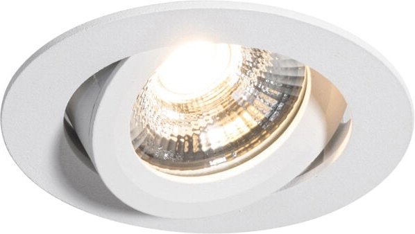 Qazqa - Einbau-Strahler weiß schwenkbar 8,2 cm inkl. dimmbarer led bis IP54 Ultra Slim - Pupil