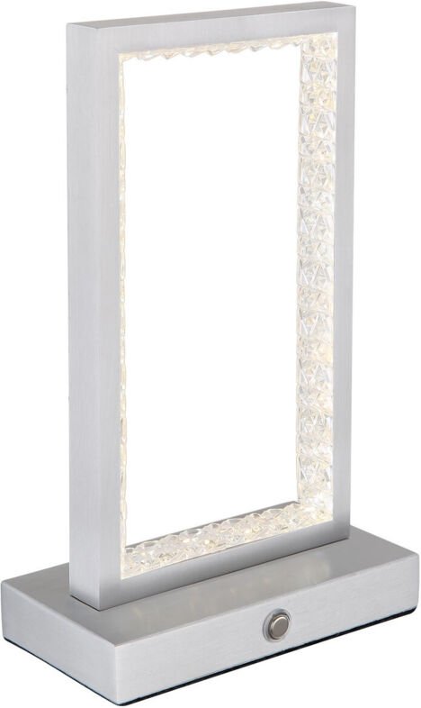 Thumbnail - Tischlampe Tischleuchte Wohnzimmerlampe Touchdimmer Akku Kristall led h 23 cm