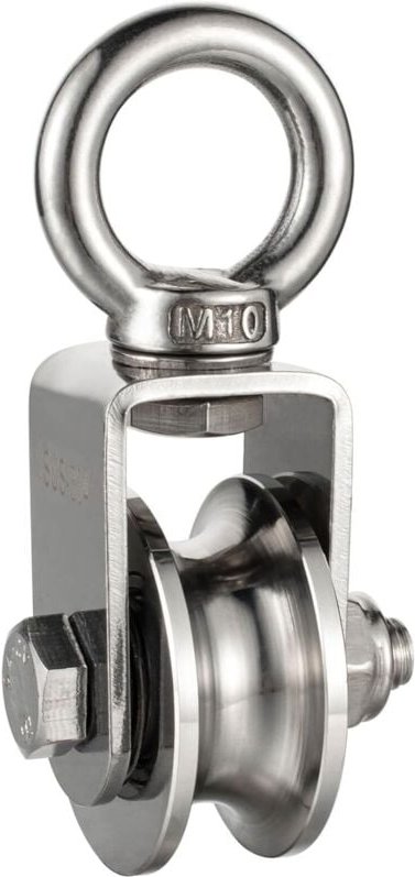 Seilrolle aus Edelstahl 304, maximale Belastung 3500 kg