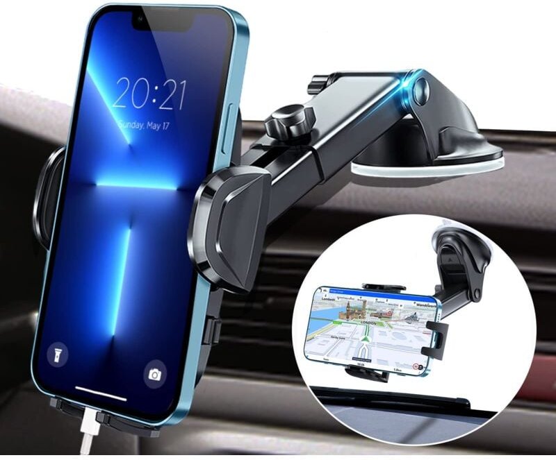 Autotelefonhalter, ultrastabiler Autotelefonhalter mit Saugnapf für universelles Armaturenbrett