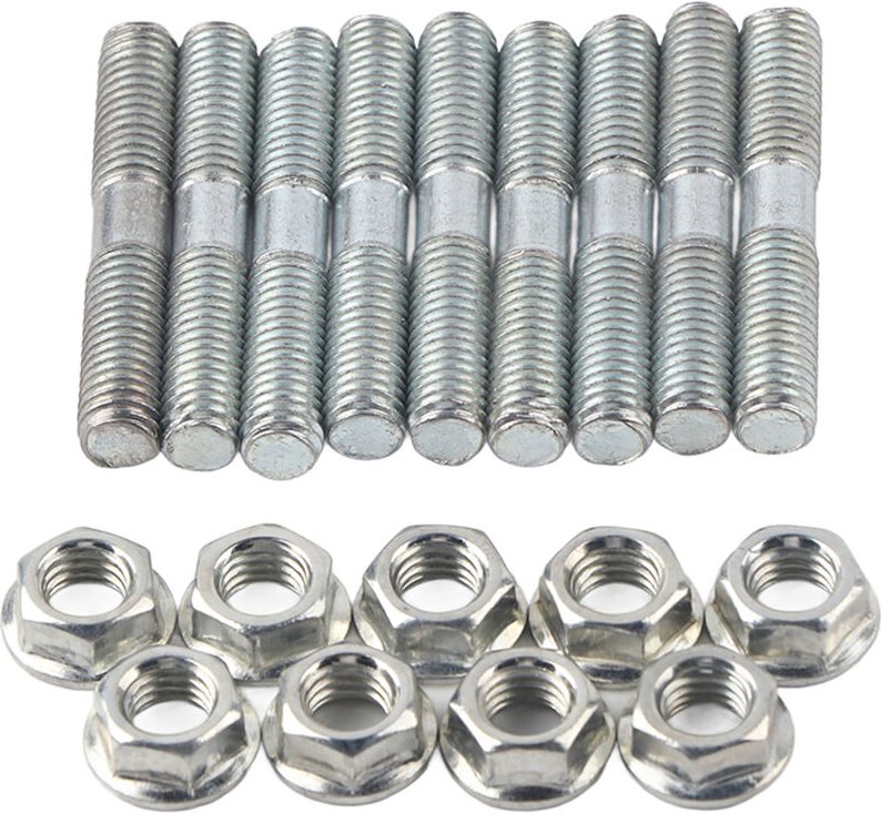 Zoternen - 9 Stück Turbobolzen + Kontermutter, passend für S13, S14, S15, SR20, CA18
