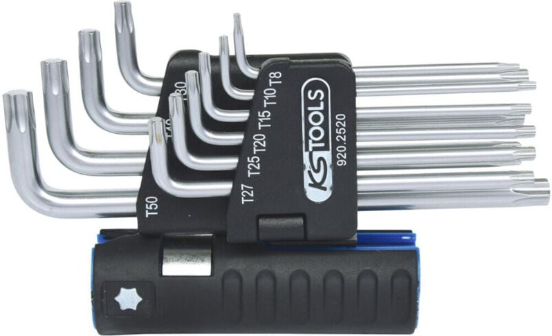Ks tools 3 in 1 Torx-Winkelstiftschlüssel-Satz,10-tlg lang ( 920.2520 )