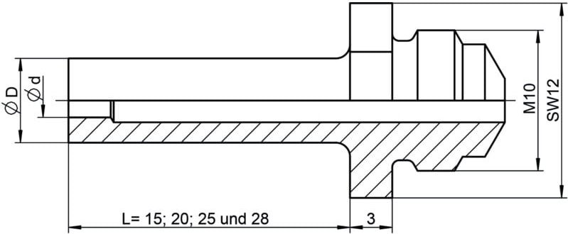 Gesipa Ersatzteil Mundstück 17/27 Sonderlänge 15 mm