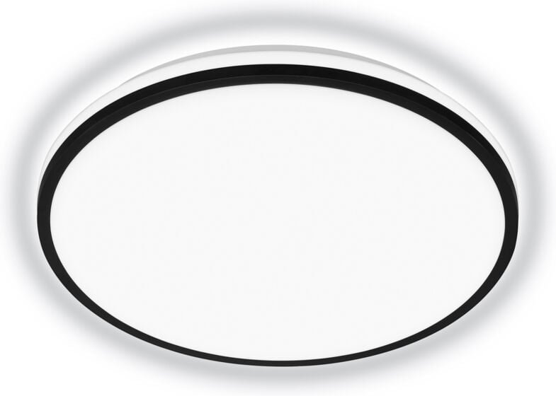 Pulap a eek a led Deckenlampe, eek a, 50.000h Licht, Indirektes Licht, Neutralweißes Licht, schwarz, Ø33 x 6 cm - Brilon...