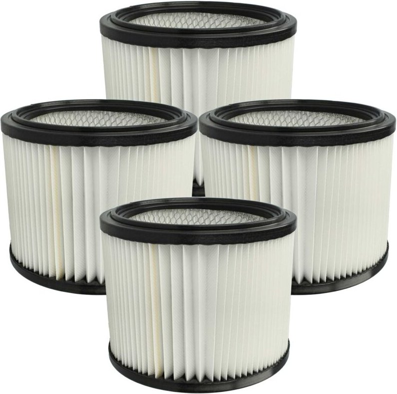 vhbw 4x Faltenfilter Ersatz für Starmix FPP 5000 HEPA WS, 460475 für Nass- & Trockensauger - Patronenfilter Schwarz Weiß...