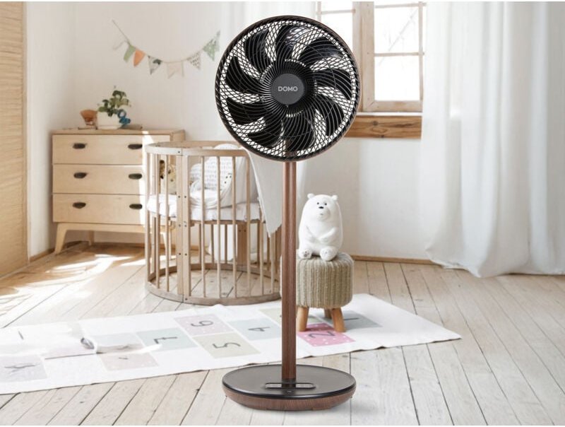 Domo - Standventilator leise, mit Timer & Fernbedienung, 9 Stufen, 26 w, Höhe 92cm