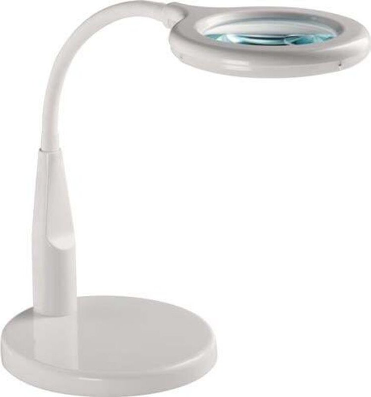 LED-Lupenleuchte Glaslinse 88,9 (3,5Zoll) weiß runder Kopf Glaslinse