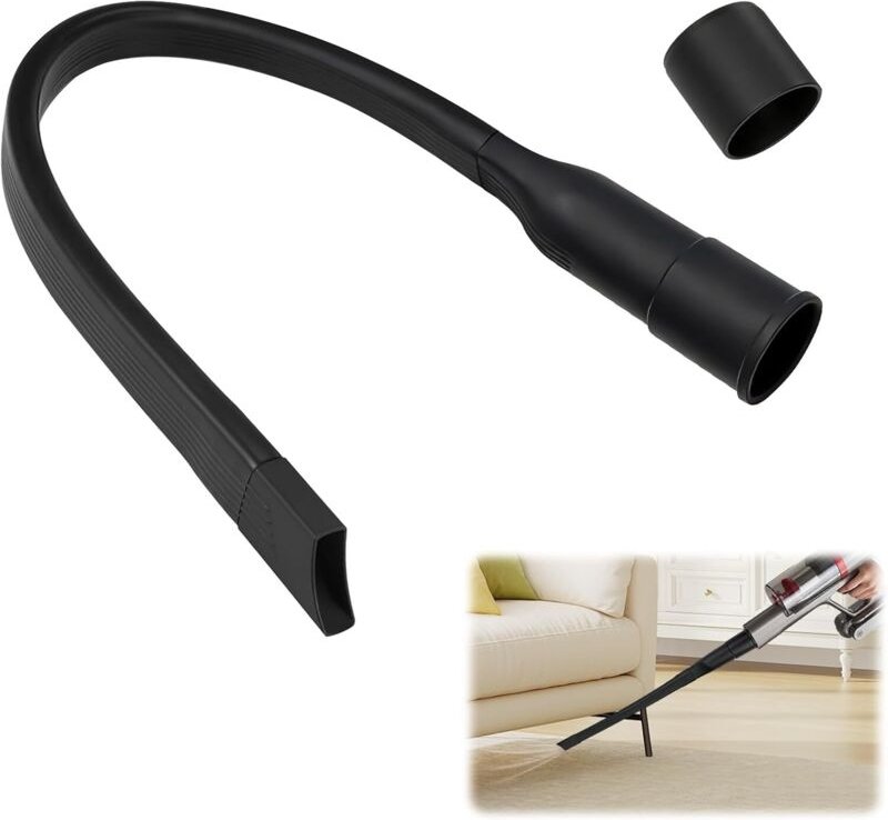 Flexible Staubsaugerdüse, 62 cm lange flache Fugendüse, universelles Staubsaugerdüsen-Zubehör für alle Staubsauger mit 3...