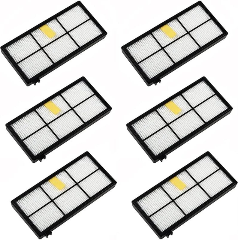 Shining House - 6-teiliges Ersatzfilter-Zubehör-Kit für iRobot Roomba 800 900 Serie 850 860 861 866 870 880 890 900 960 ...