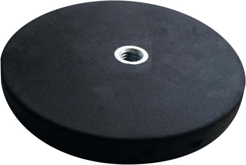 Hoffmann - Flachgreifermagnet Set 2-teilig mit Gewindebuchse flach, Neodym,⌀ 66 mm 2 Stk