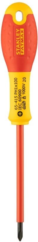 Stanley - 0-65-415 Schraubendreher FatMax isol. PH1 100mm