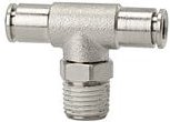 T-Steckverschraubung »metallica«, drehbar, r 1/4 a., Schlauch-Ø 6 - Riegler